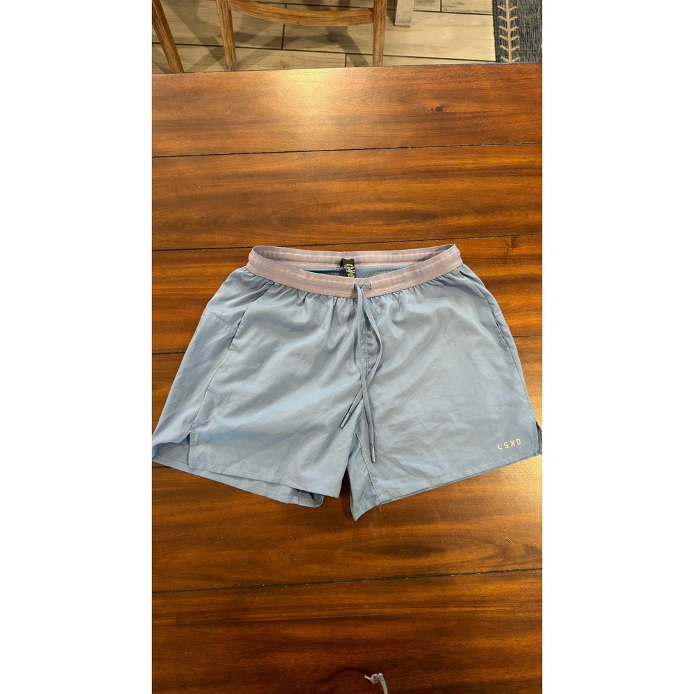 LSKD UltraAir 5 Lined Performance Shorts Blue Mens Medium